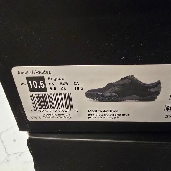 NEW MEN'S PUMA Mostro Archive 397329 02 Black Shoes Sneakers Size 10.5 (10) NEW - Picture 10 of 15